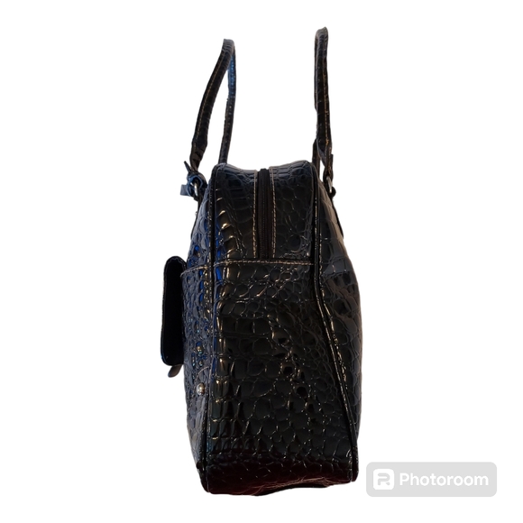 Apt. 9 Black Faux Crocodile Purse - Picture 2 of 10
